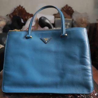 blue designer bag