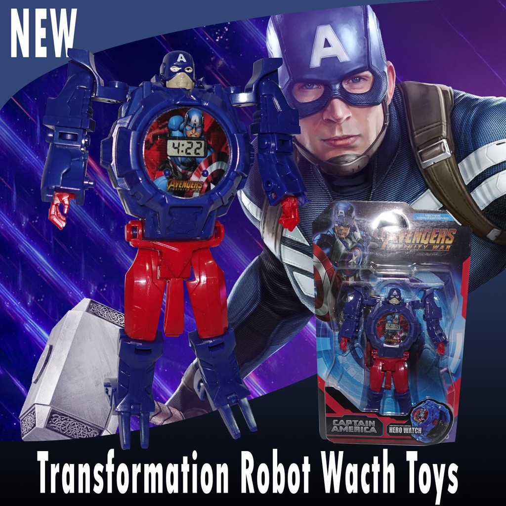 captain america robot toy