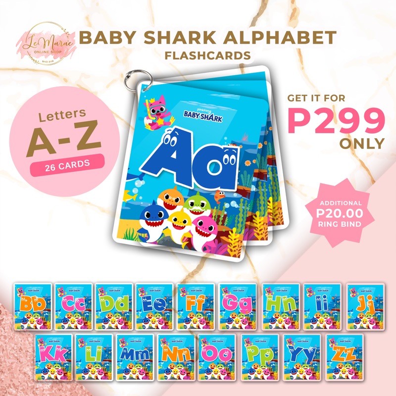 Le Marae Shop Laminated Flashcards Baby Shark Numbers vrogue.co