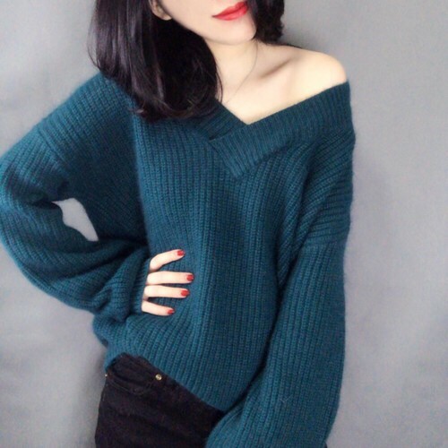 off the shoulder sweater