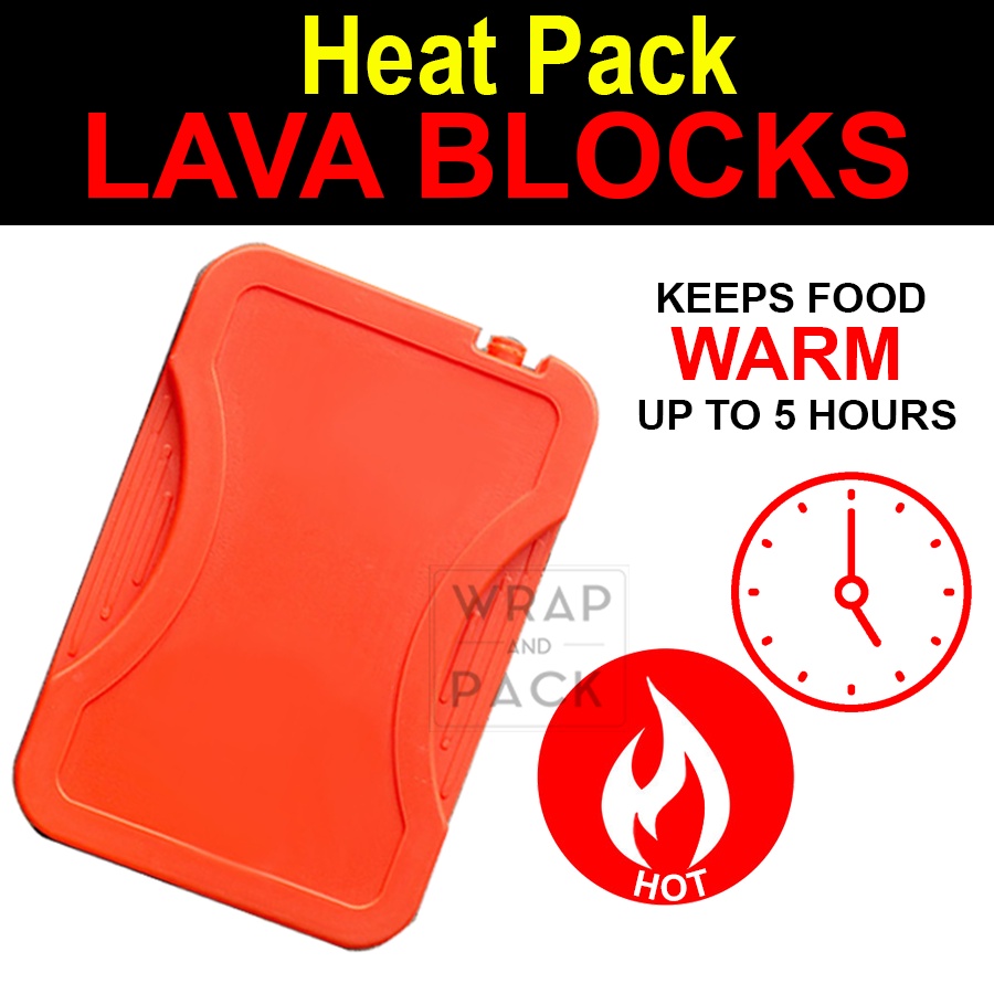 HEAT PACK LAVA BLOCK Food warmer hot lunchbox kids lunchbox hot FOOD