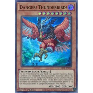 Ultra Rare Danger Thunderbird! MP19-EN217 NM 1x Yu-Gi-Oh