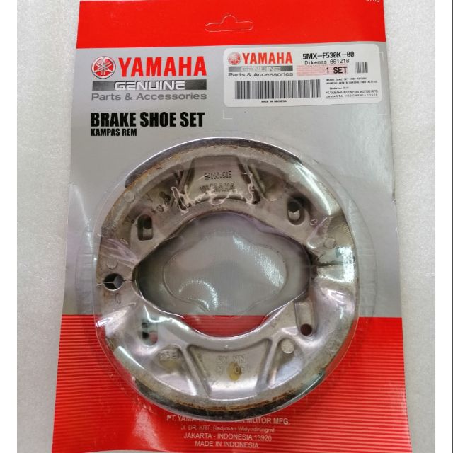 yamaha fz16 rear brake shoe price