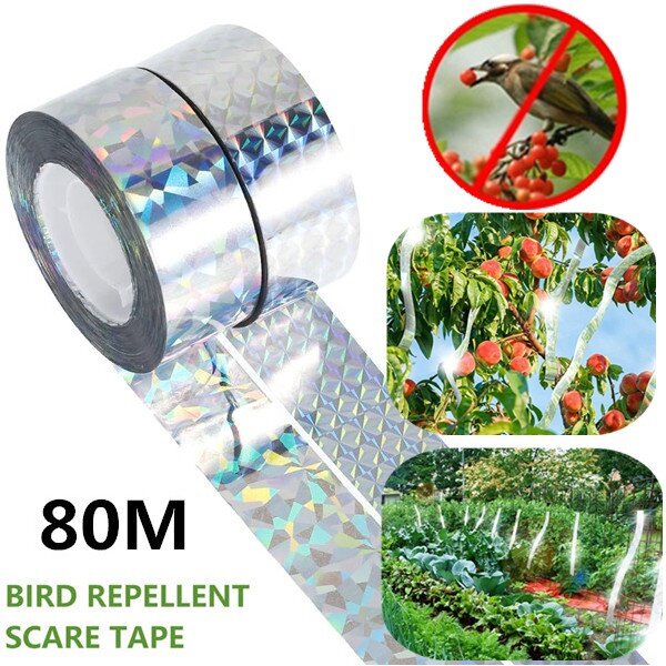 Dream Hunter Flashing Reflective Bird Repellent Scare Tape Pigeons Crow