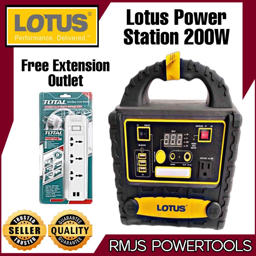 Lotus 200W Inverter Portable Generator Power Station Set (PR200) with