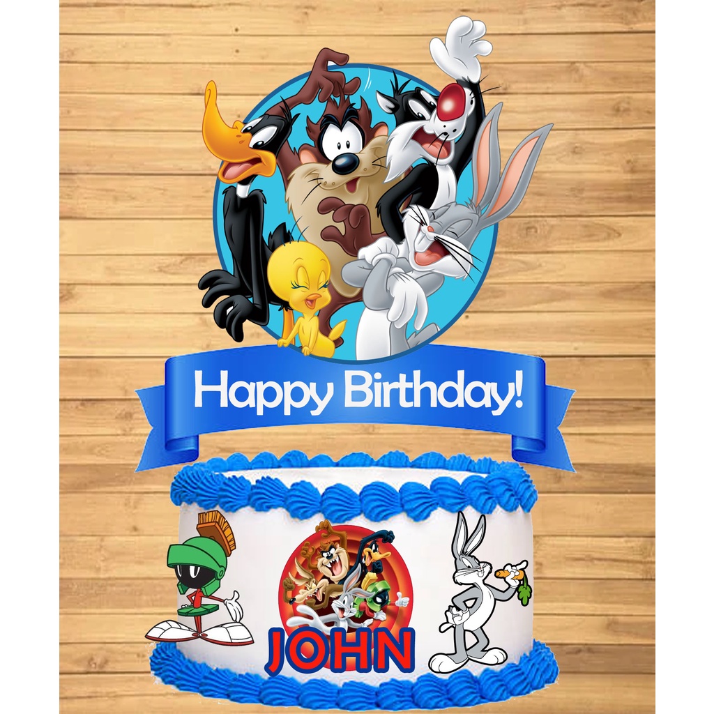 LOONEY TUNES Theme CAKE TOPPER CUSTOMIZED | Shopee Philippines