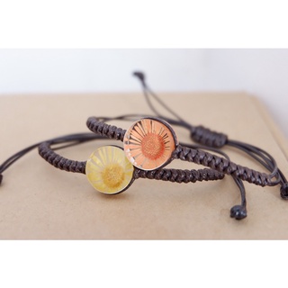 Handmade Epoxy Resin Bracelet ( Sunflower Design) #5
