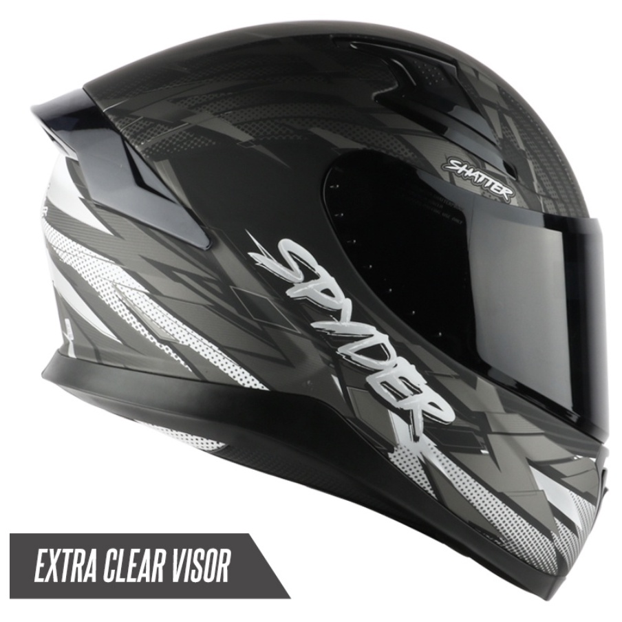 Spyder Fullface Helmet with Dual Visor Recon 2.0 GD S7_SHATTER (Free