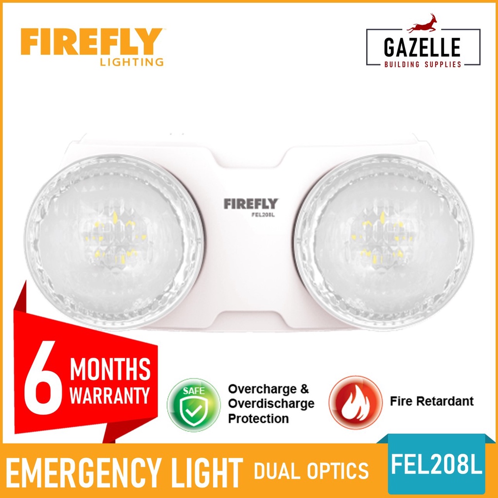 Firefly Dual Optics Emergency Light FEL208L Shopee Philippines
