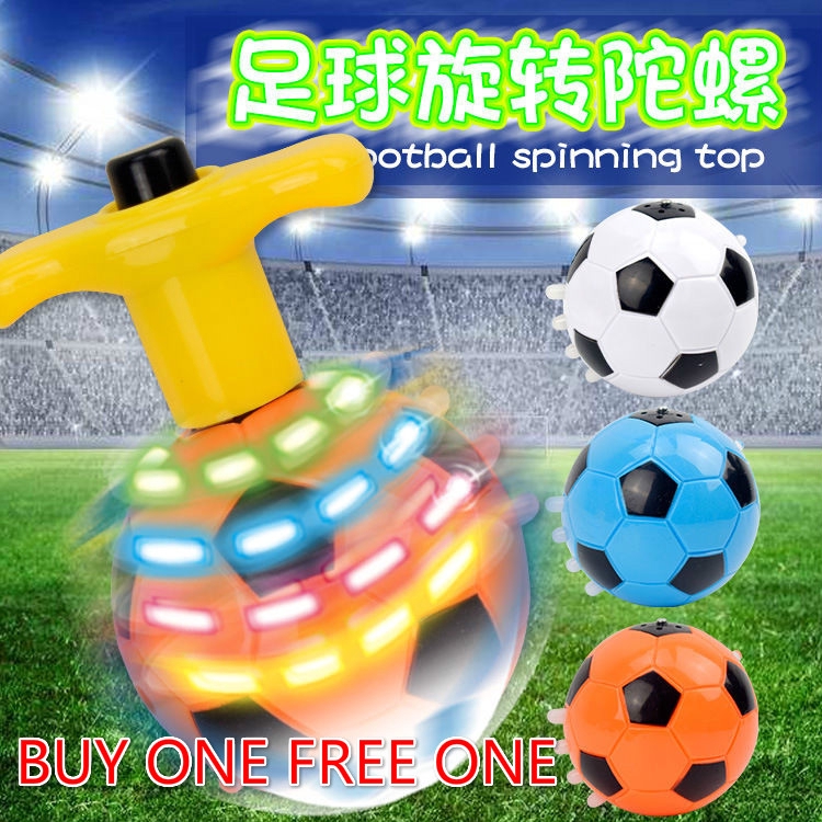 light up spinning top soccer ball toys