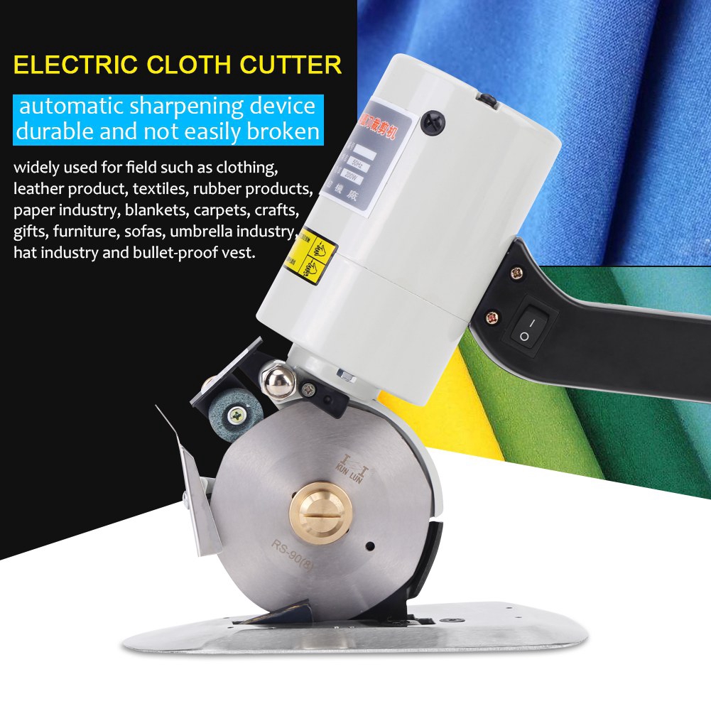 Electric corded rotary fabric cutter