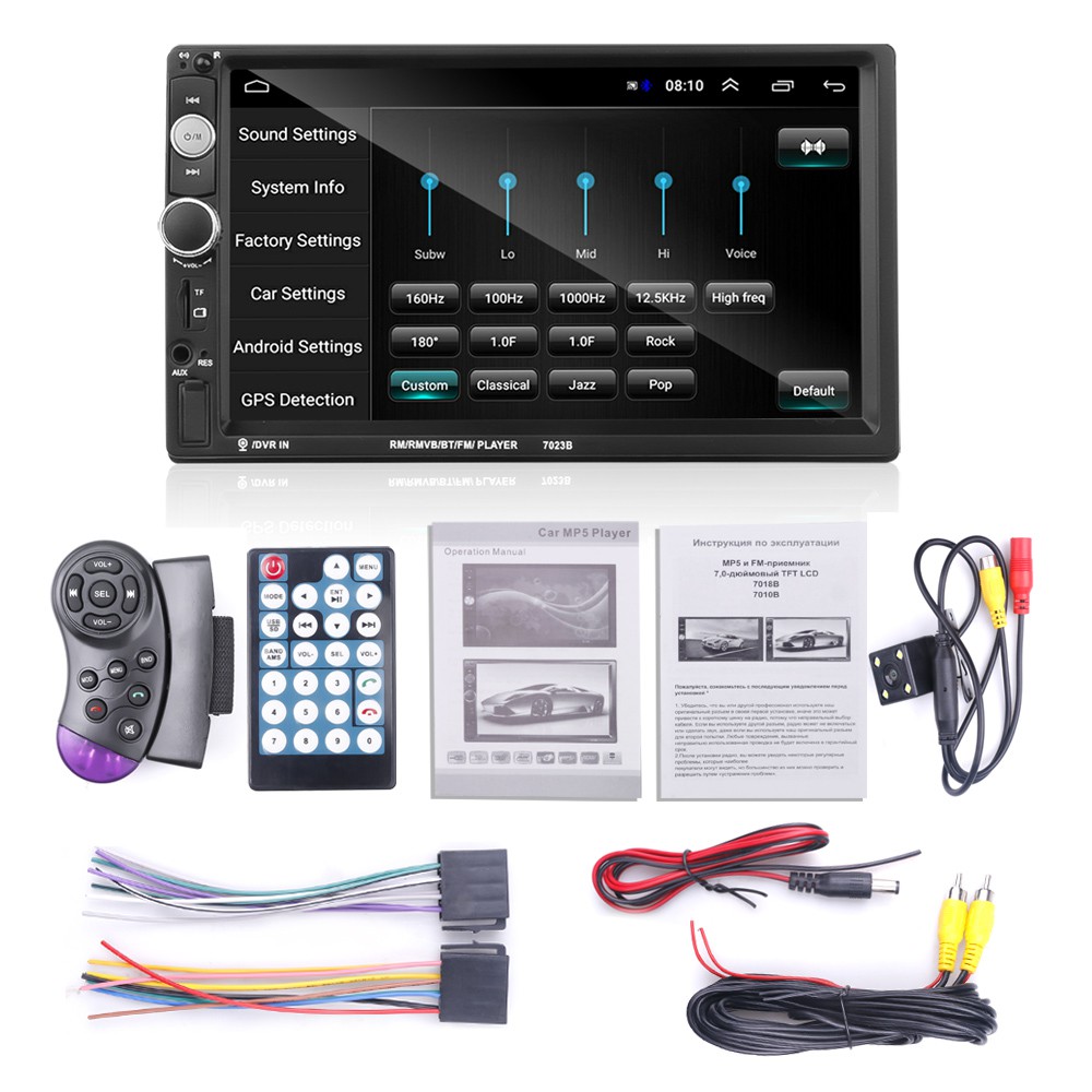 Car Bluetooth Touch Screen Monitor Car Radio Rear View Camera Kit ...