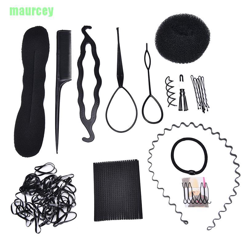 MA 1 Set Hair Styling Accessories Tools Kit Hair Makeup Tool Kits Hair  Braid Tool | Shopee Philippines