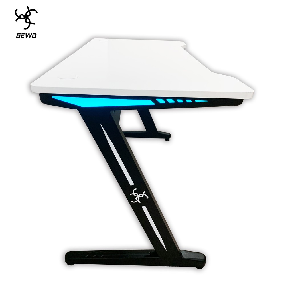 Gaming desk white / GG1008 White Gaming Table / White Computer Table