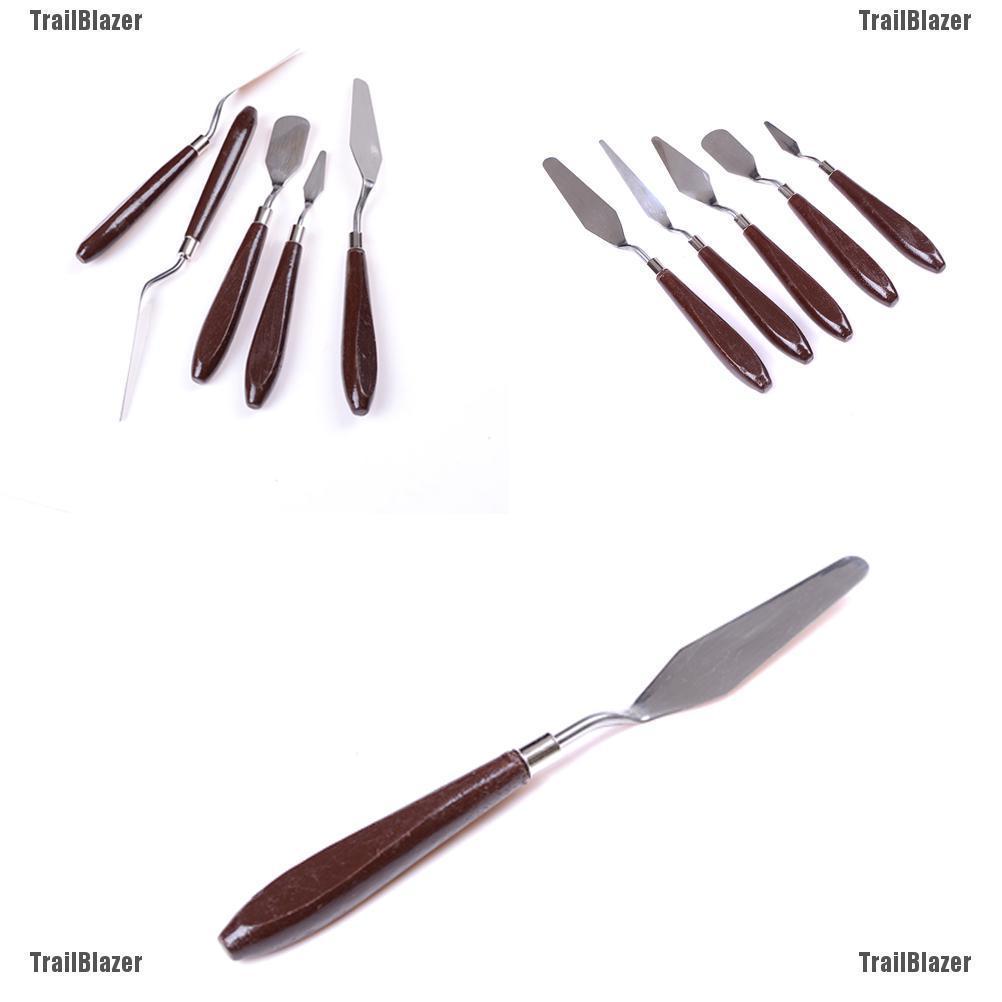 5pcs/Set Stainless Steel Spatula Painting Scraper Tools | Shopee ...