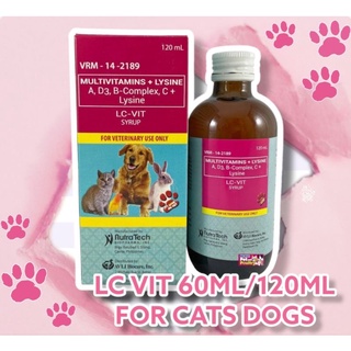LC-VIT MULTIVITAMINS SYRUP FOR CATS, DOGS, BIRDS, RABBITS 60 ML & 120 ML