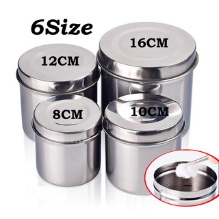 Dental Tools Stainless Steel Cotton Alcohol Disinfection Tank Container Box