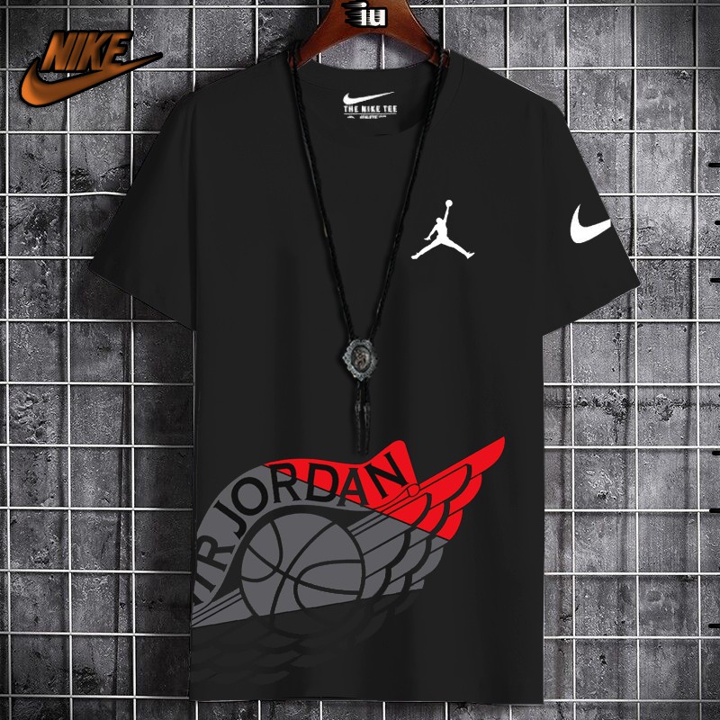 Nike Air Jordan Tshirt Fashion Unisex Jerseys Tshirt for Men Cotton Sports Printed Tshirt | Shopee Philippines