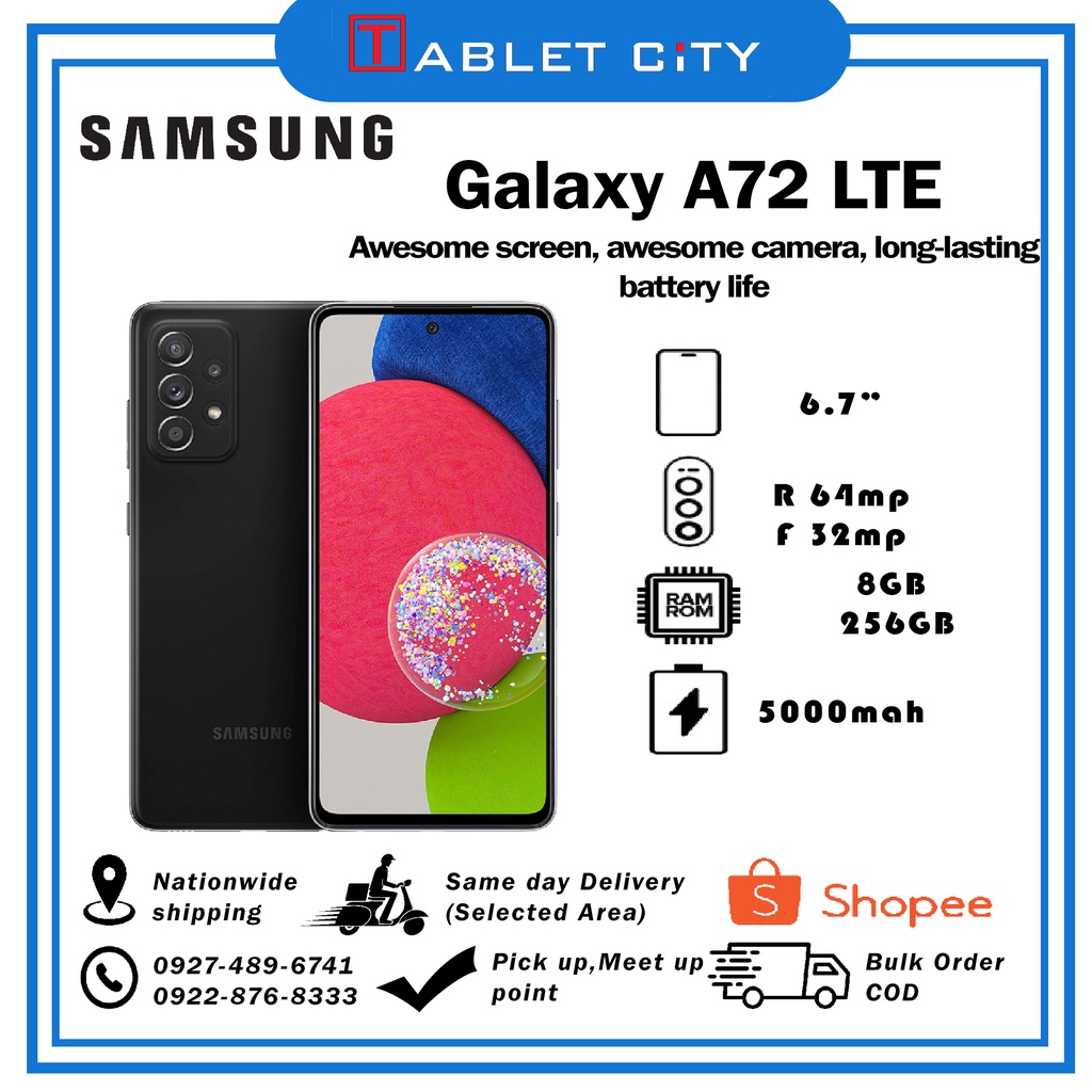 SAMSUNG Galaxy A72 8GB 256GB LTE Shopee Philippines