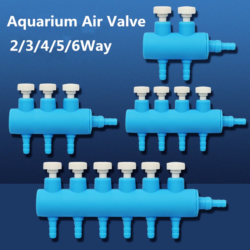 Aquarium Air Regulator Valve Fish Tank Air Line Divider Control Valve