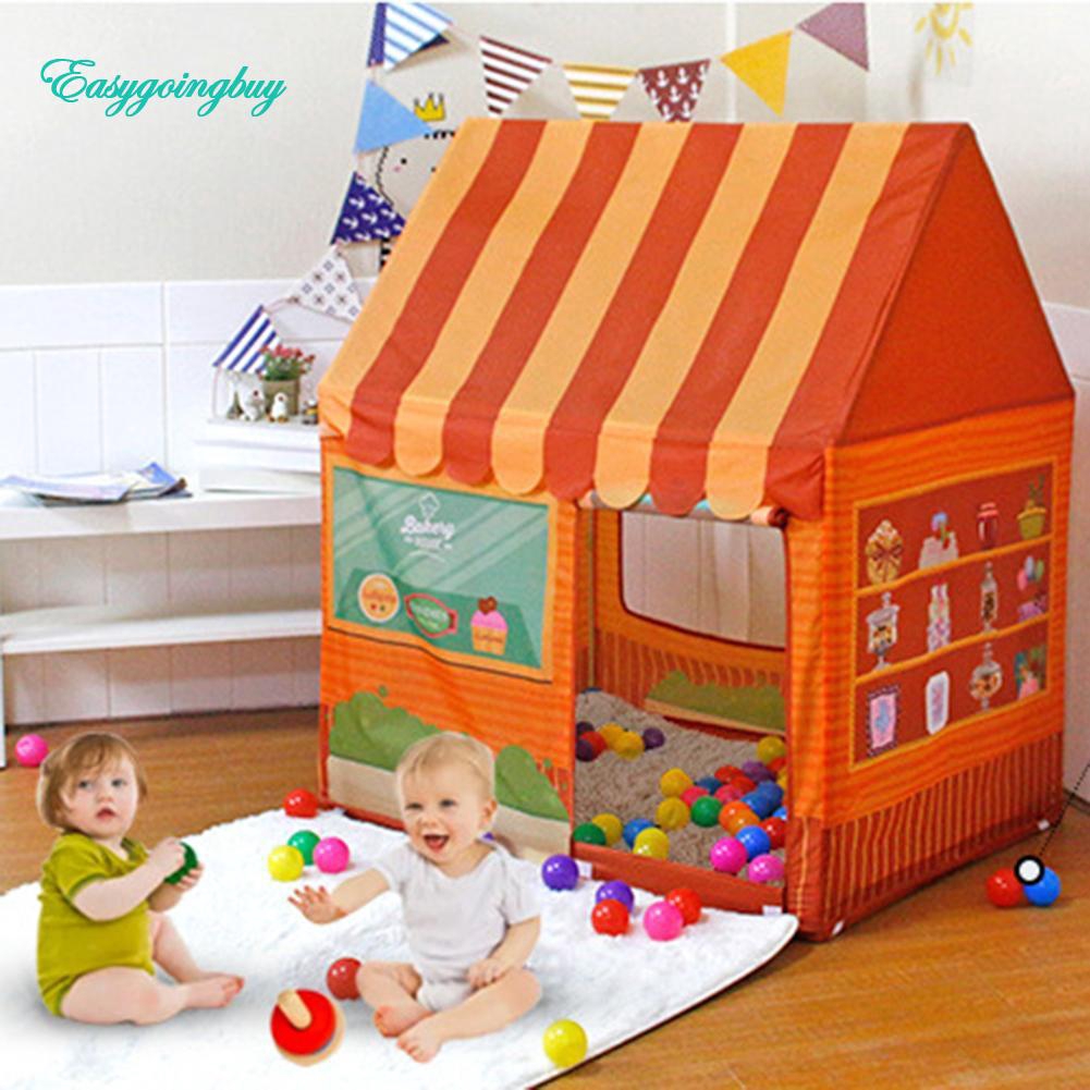 baby playing tent