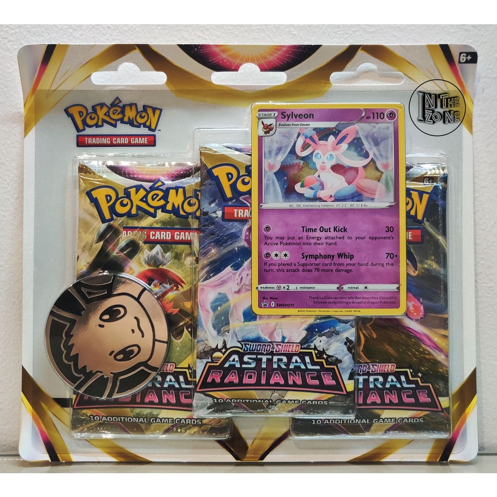 Pokemon Tcg Swordandshield Astral Radiance 3 Pack Blister Featuring Sylveon Shopee Philippines 0388