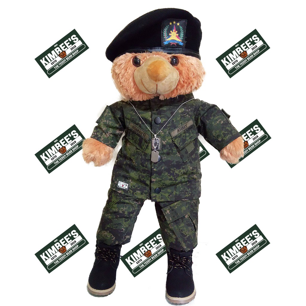army teddy bear