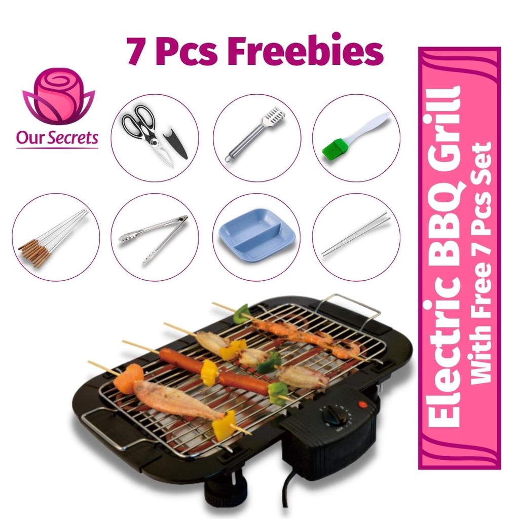 Electric BBQ Grill Indoor Outdoor Grill Stainless Steel Automatic