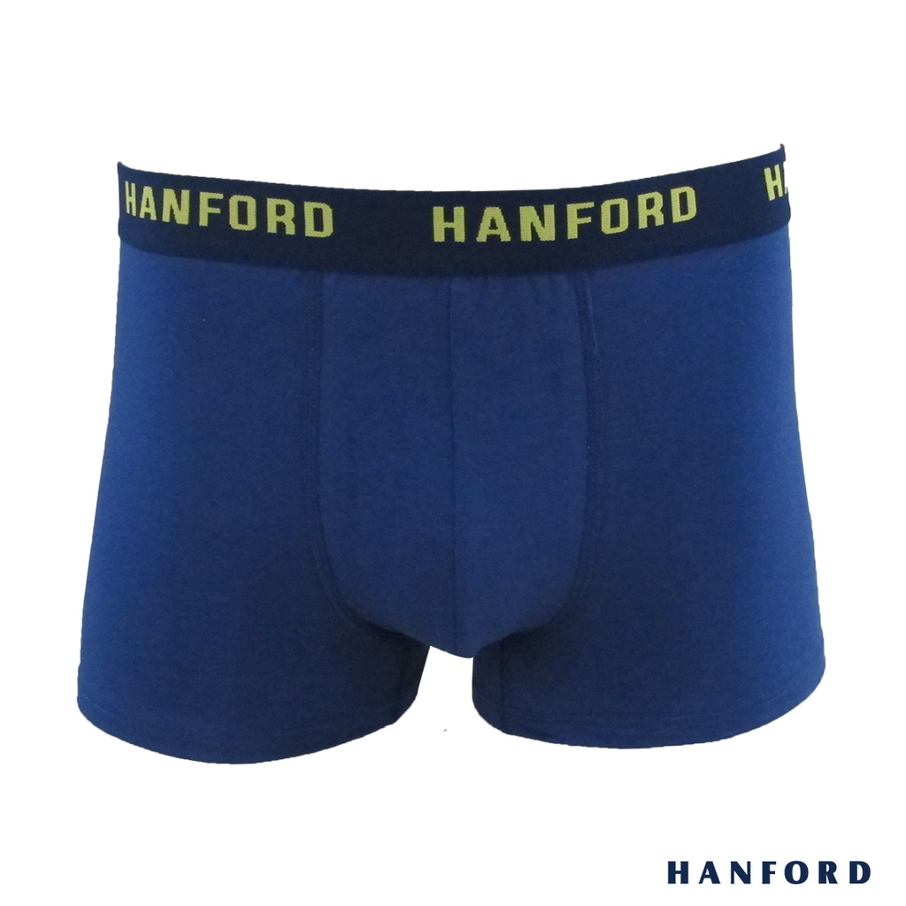 Hanford Men Cotton w/ Spandex Boxer Briefs Kayden Navy Peony (Single