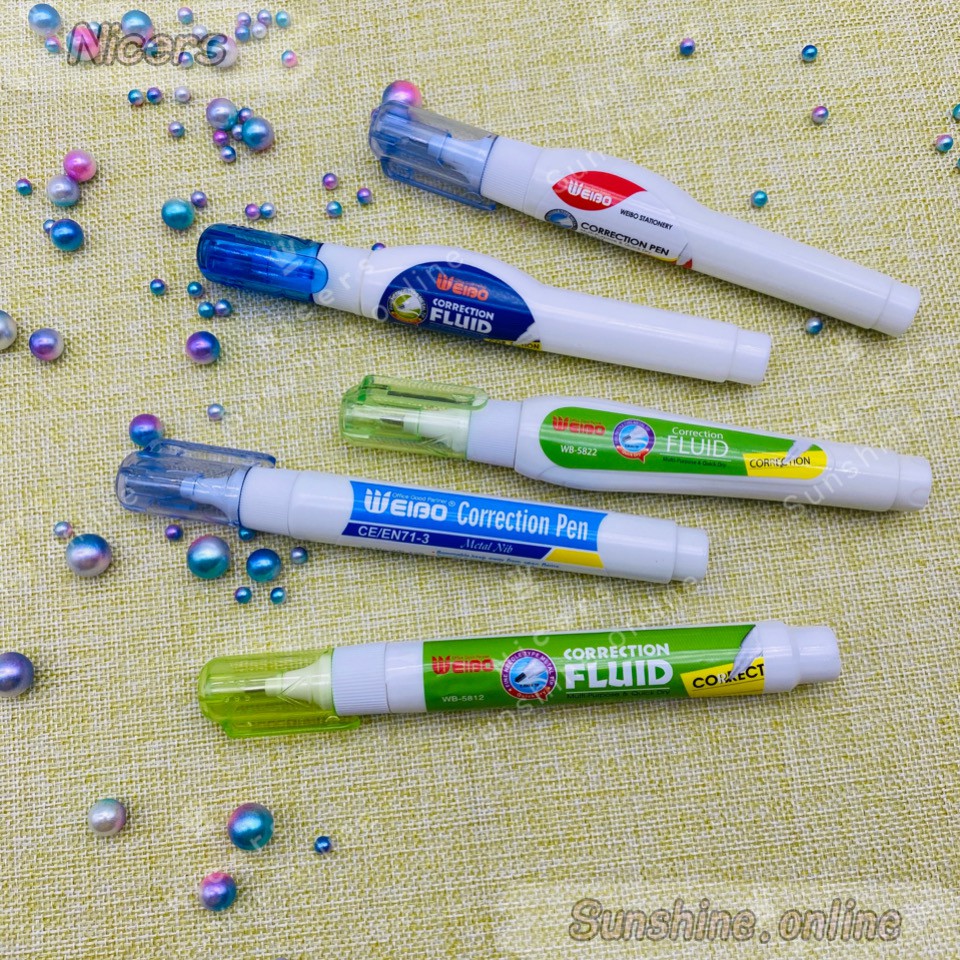 Weibo Correction Pen Correction Liquid Quick Dry Pen 9ml Shopee