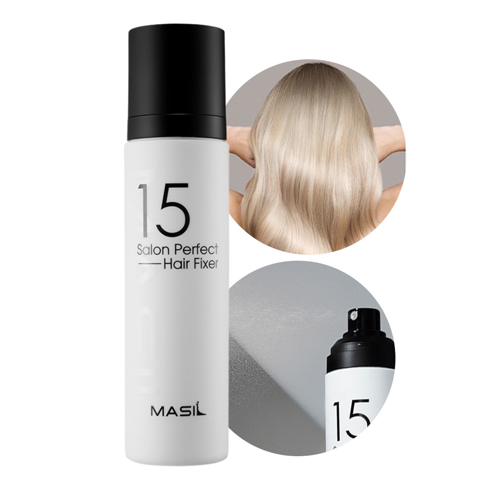 Masil 15 Salon Perfect Hair Fixer  floz Spray Bottles Mist Korean Hair  Care Volumizing Sleek Shine Hair Mist Korean Hair Care | Shopee Philippines