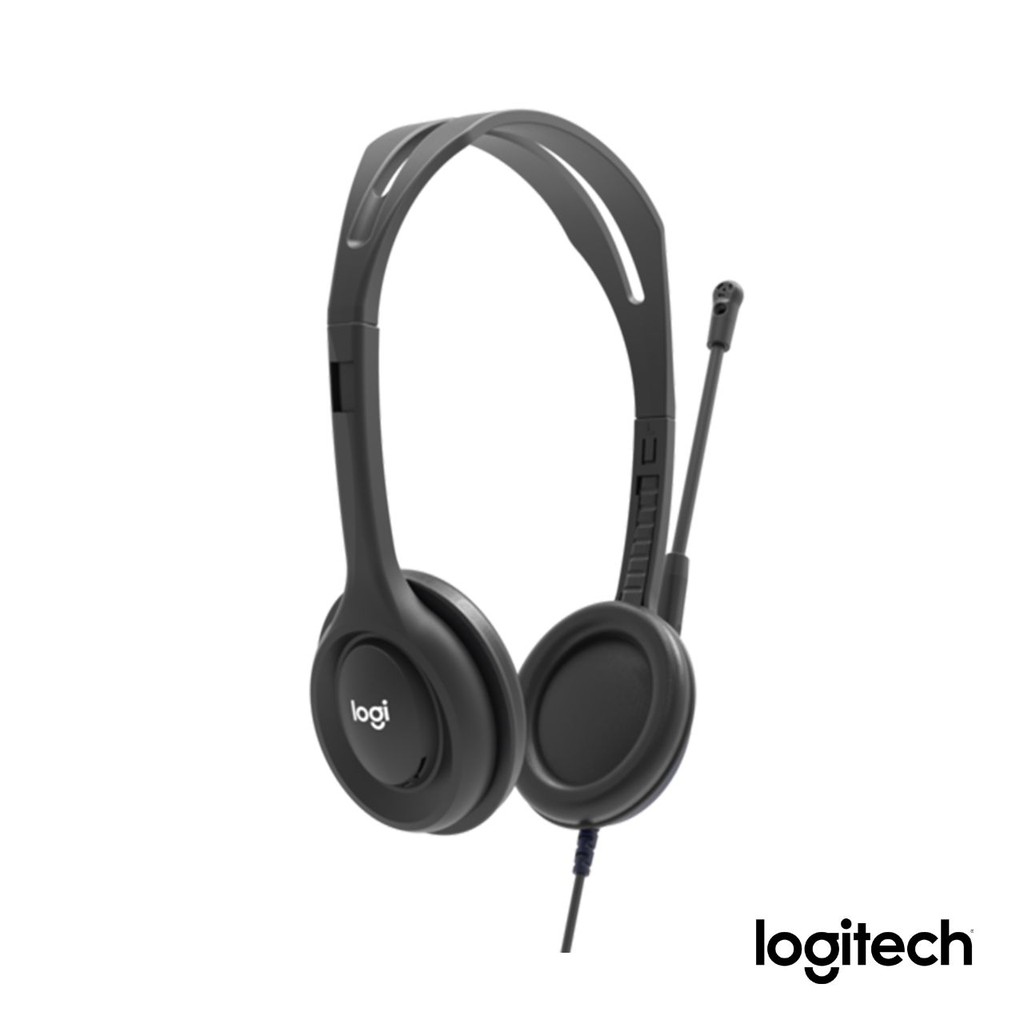 Logitech H111 Stereo Headphones with NoiseCancelling Microphone