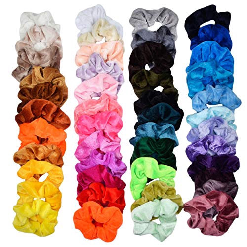 20pc Hair Scrunchies Velvet Elastic Hair Bands Scrunchy Bobbles
