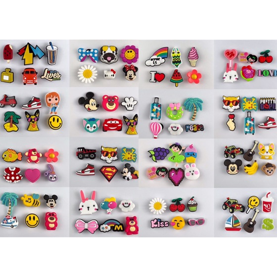 Crocs Set Jibbitz Crocs Jibbitz Charms Jibbitz Set Shoe Charms Shoe Accessories Jibbits Shopee