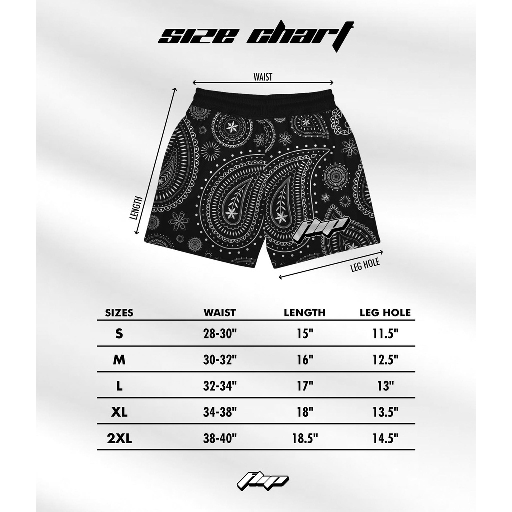 Flip Black Paisley Mesh Shorts Shopee Philippines