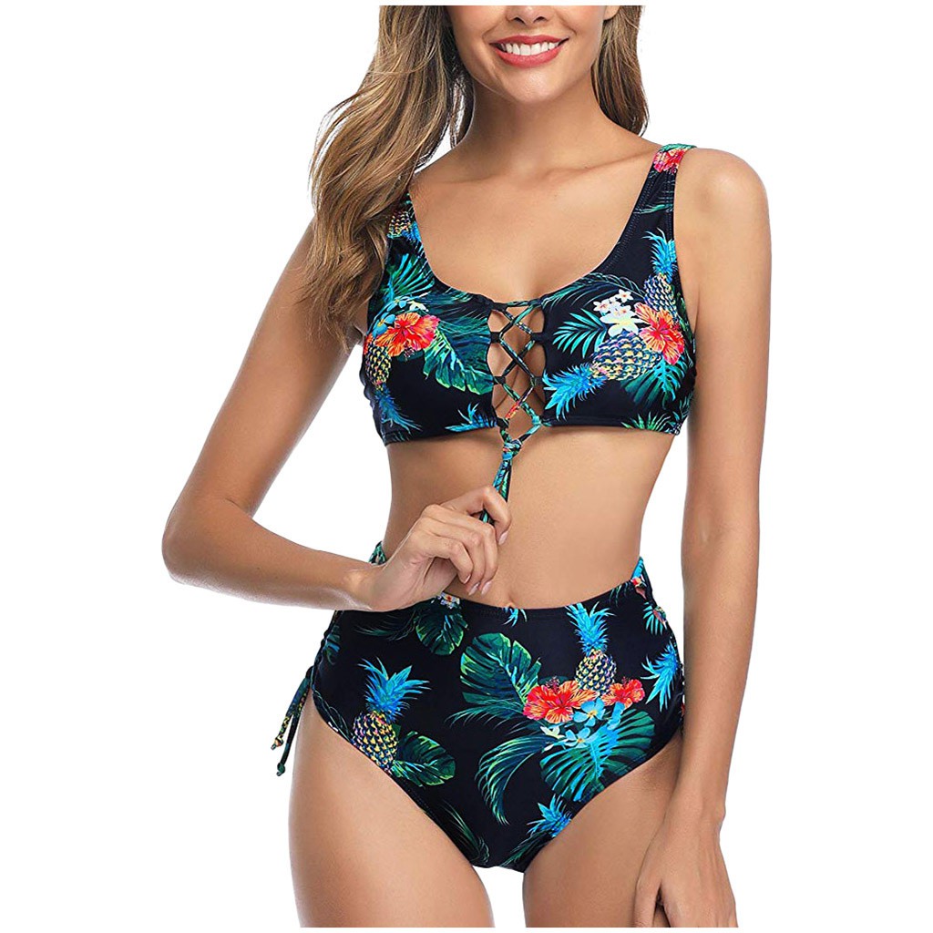 retro halter swimsuit