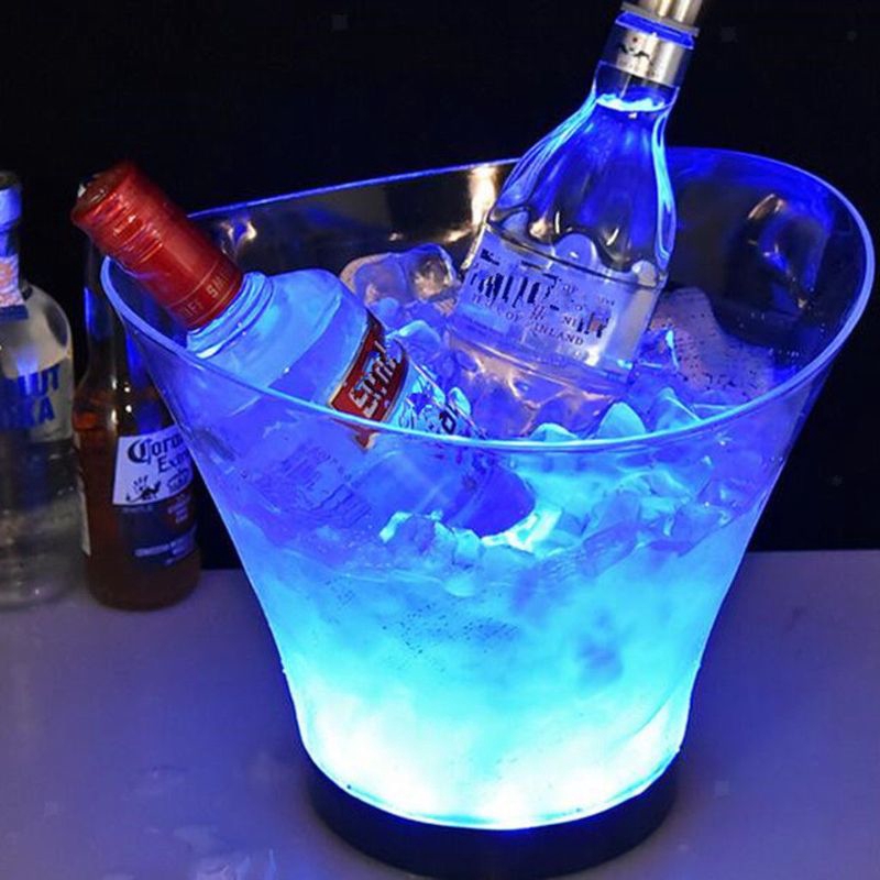 led light ice bucket