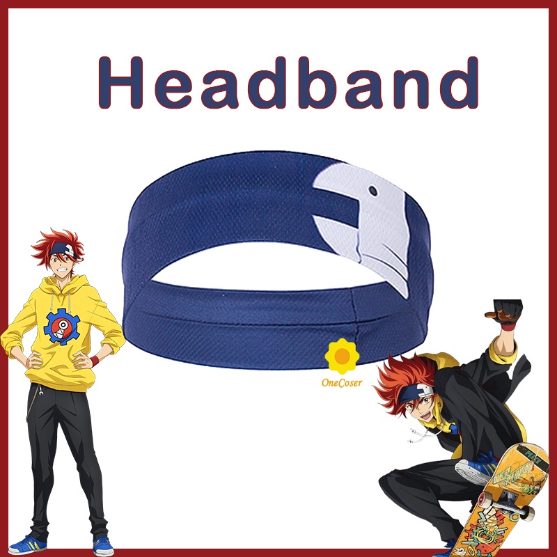 Anime SK8 the Infinity Reki Kyan Cosplay Headband Props Dark Blue