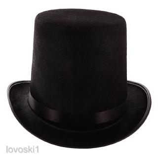 Black Top Hat Victorian Steampunk Magician Ringmaster Costume Props #5