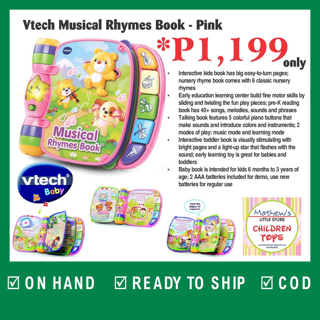 vtech musical rhymes book target