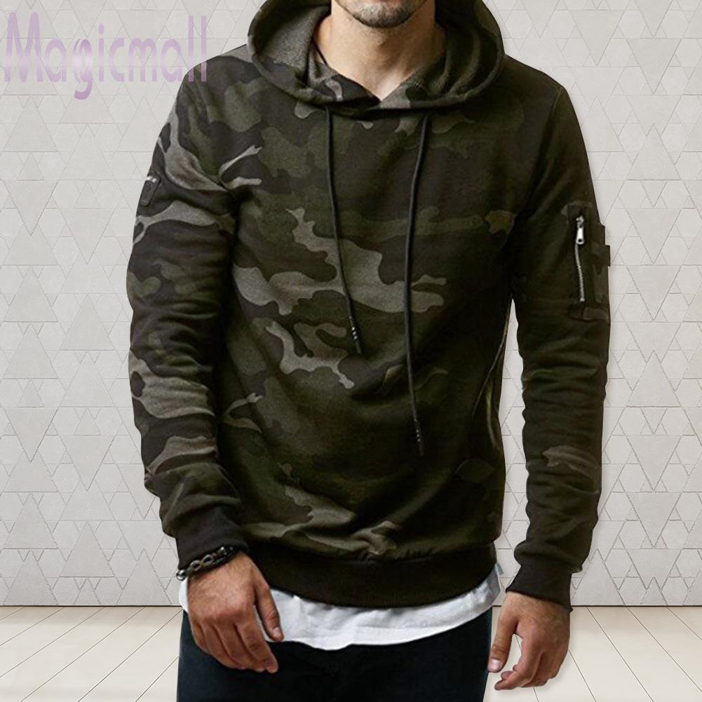 men's camo pullover hoodie