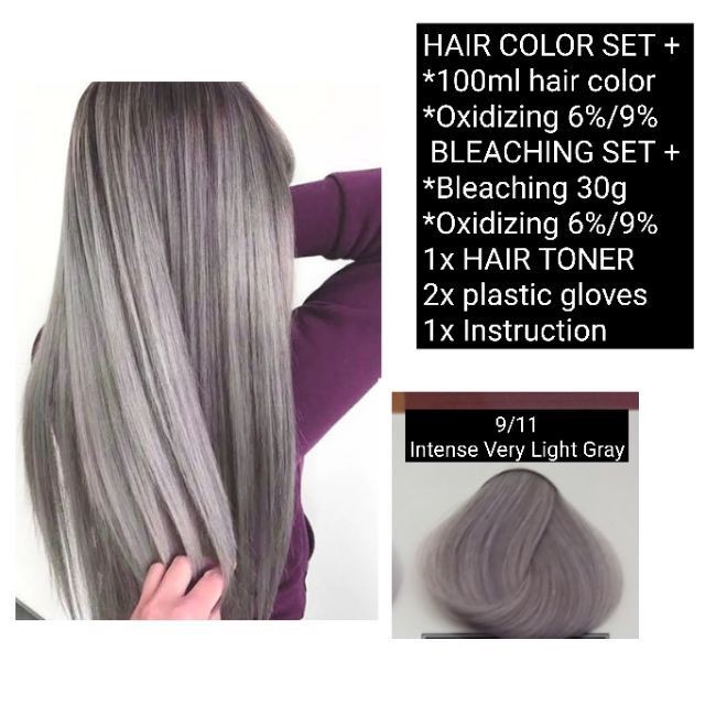 Hair Color Set With Bleaching Set And Hair Toner Shopee Philippines