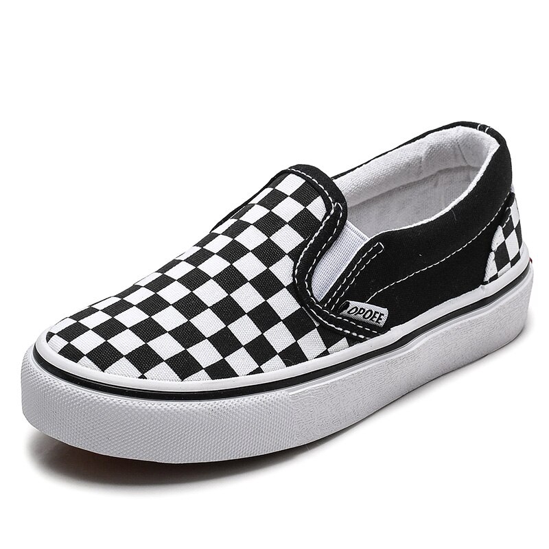 plaid slip on shoes