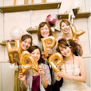16” Inch Number Foil Balloons for Decoration Metallic Gold (0 to 9) Complete - Wilsonpartyneeds