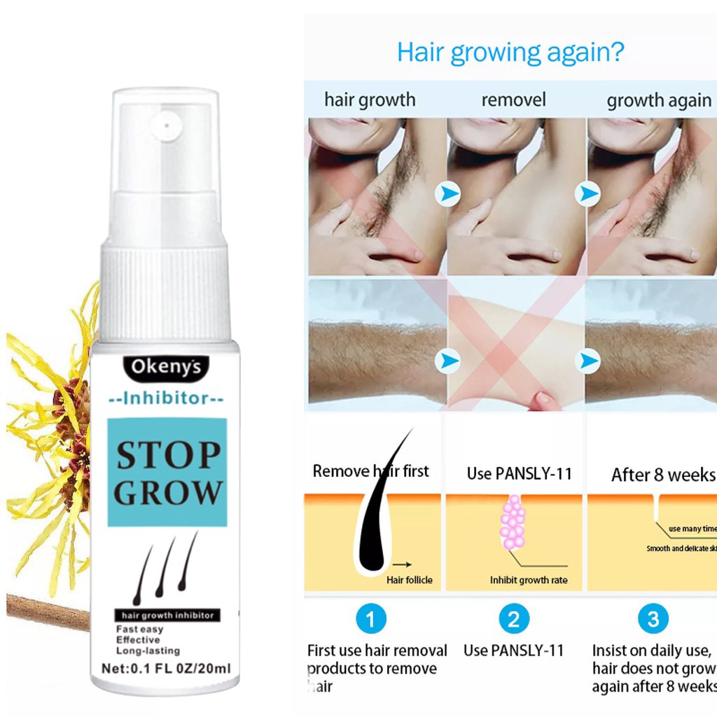 Painless Permanent hair removal spray inhibits hair growth fast and body  hair removal moisturizing | Shopee Philippines