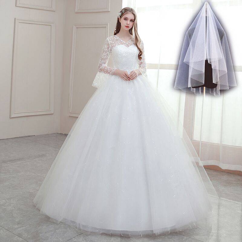 elegant slim wedding dresses