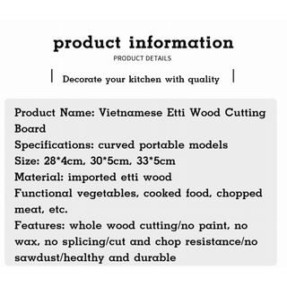 Vietnam Red Iron wood cutting board #9