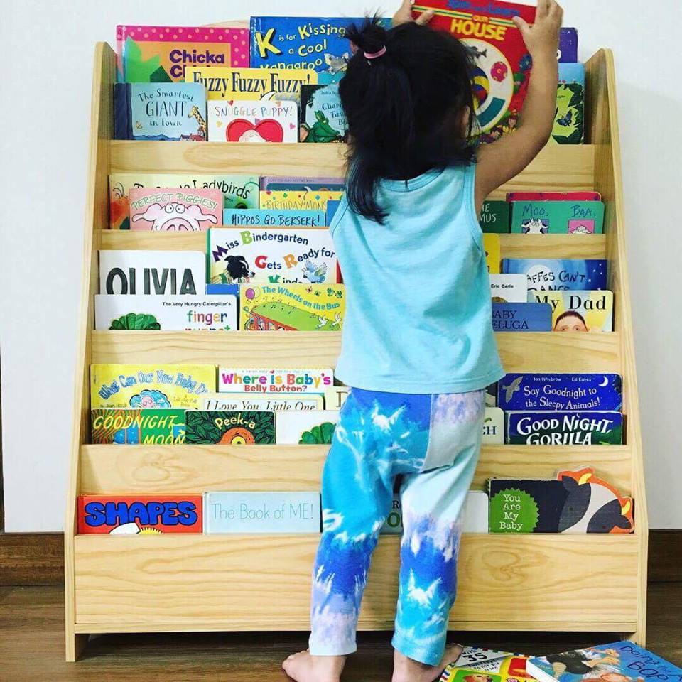 Happy Kiddos 726 Wooden Bookshelf Book Organizer Cabinet For Kids Shopee Philippines