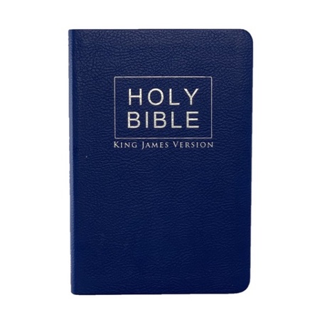 PCBS KJV Compact Bible Flex Cover Blue Silver Edge ( 6.25 x 4.25 x 0.6 ...