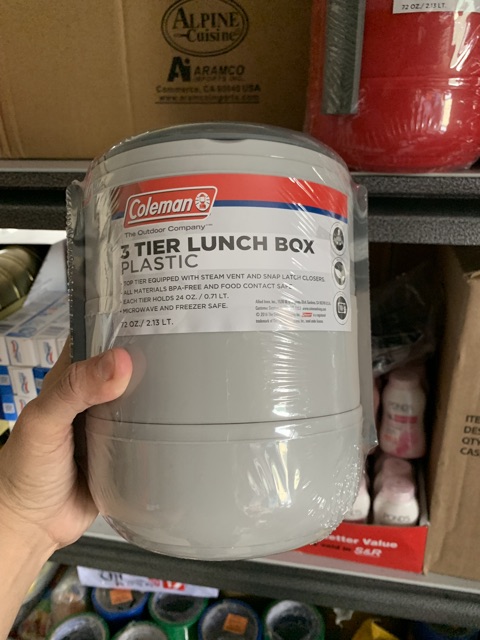 coleman 3 tier lunch box